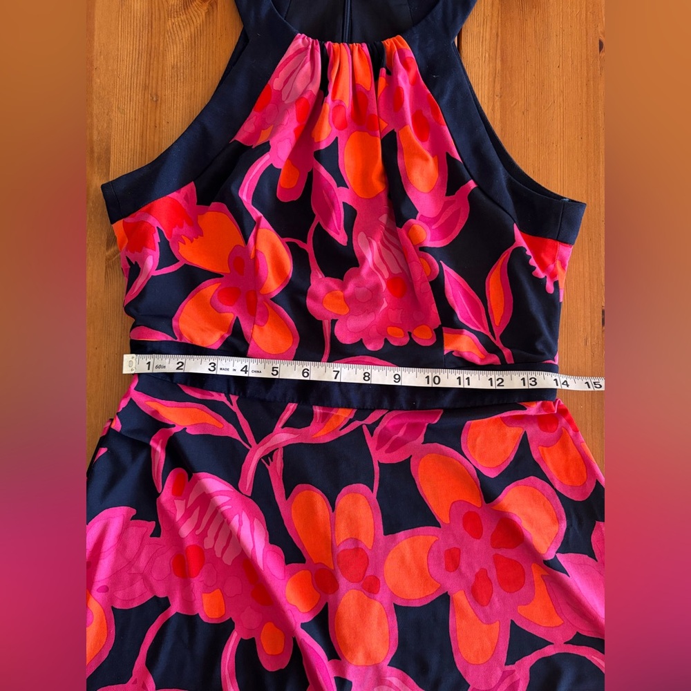Trina Turk Pink and Orange Floral Dress - Picture 2 of 4